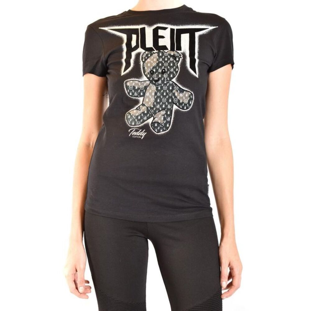 Philipp Plein Graphic Print Tee Women black Shirts